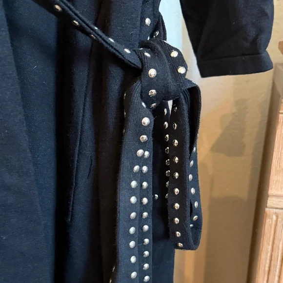 INC International Concepts Black Stud-Trim Women's Long Cardigan/Duster 2X - Picture 5 of 8